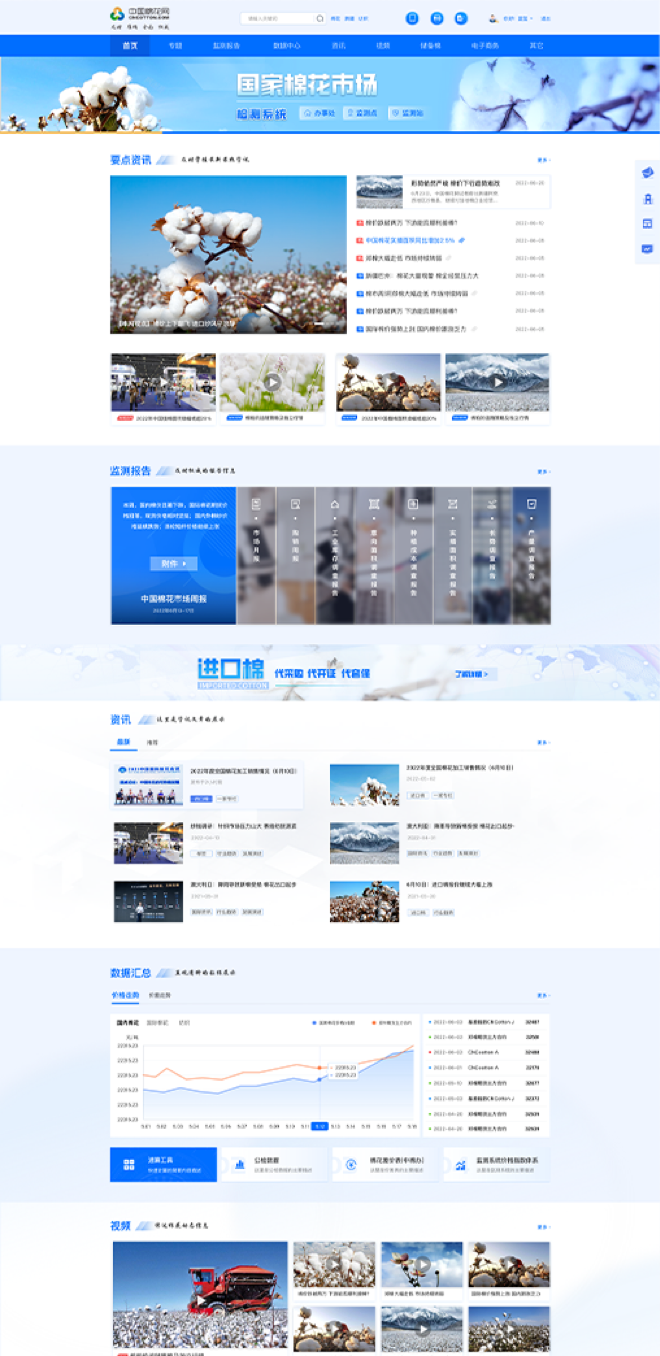 中國棉花網設計方案